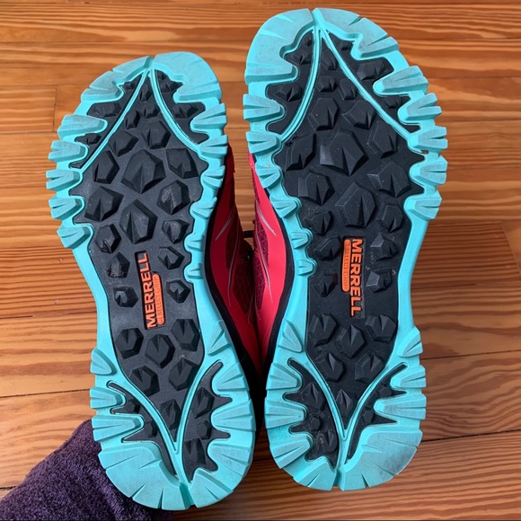 Merrell Capra Bolt hiking shoes in bright red sz 6 - Picture 5 of 8